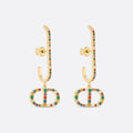 18K Dior 30 Montaigne Crystals Earrings