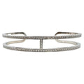 18K Ever Chain D¡¯ancre Cuff Diamond Hermes Bracelet