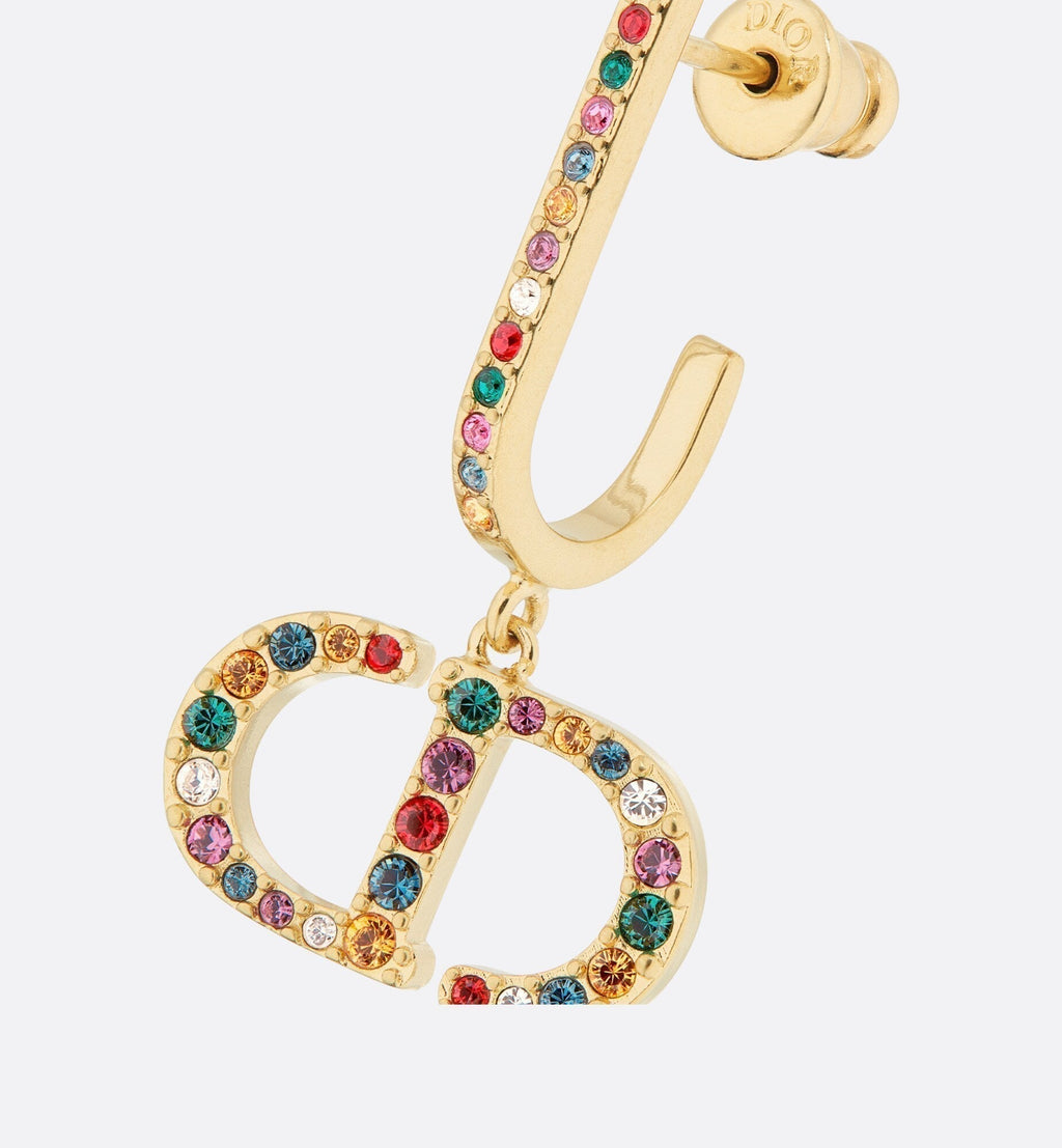 18K Dior 30 Montaigne Crystals Earrings