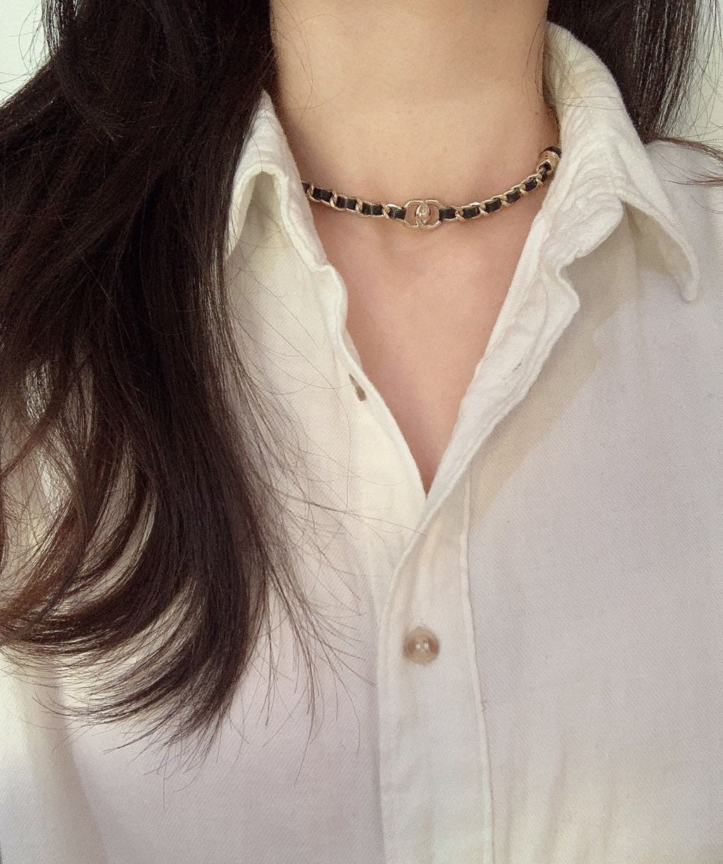 18K  Chanel Rhinestone Necklace