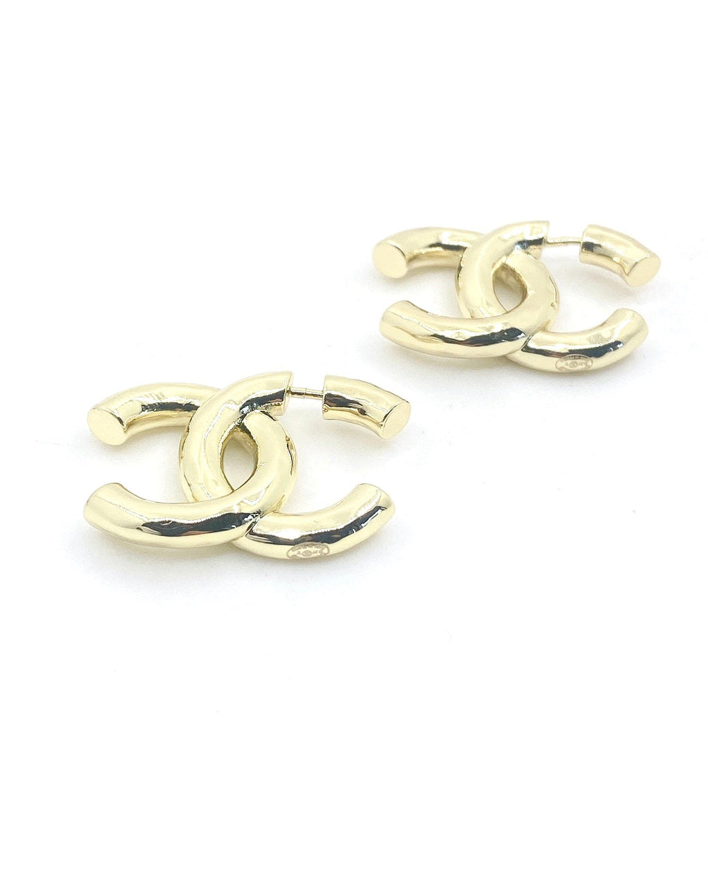 18K  Chanel Gold Earrings