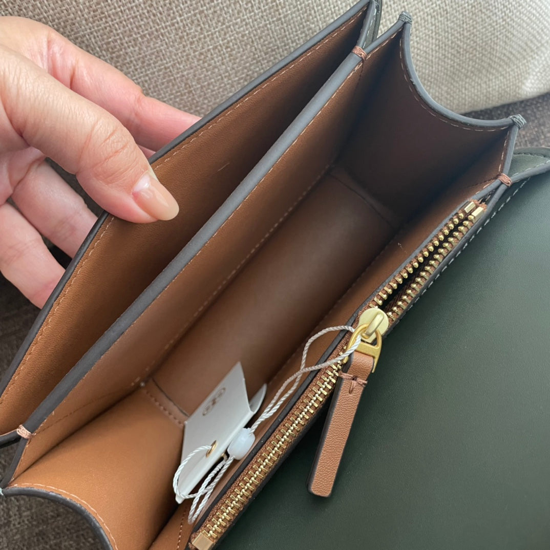 CELINE TRIOMPHE BOX 18 CALFSKIN SEA GREEN