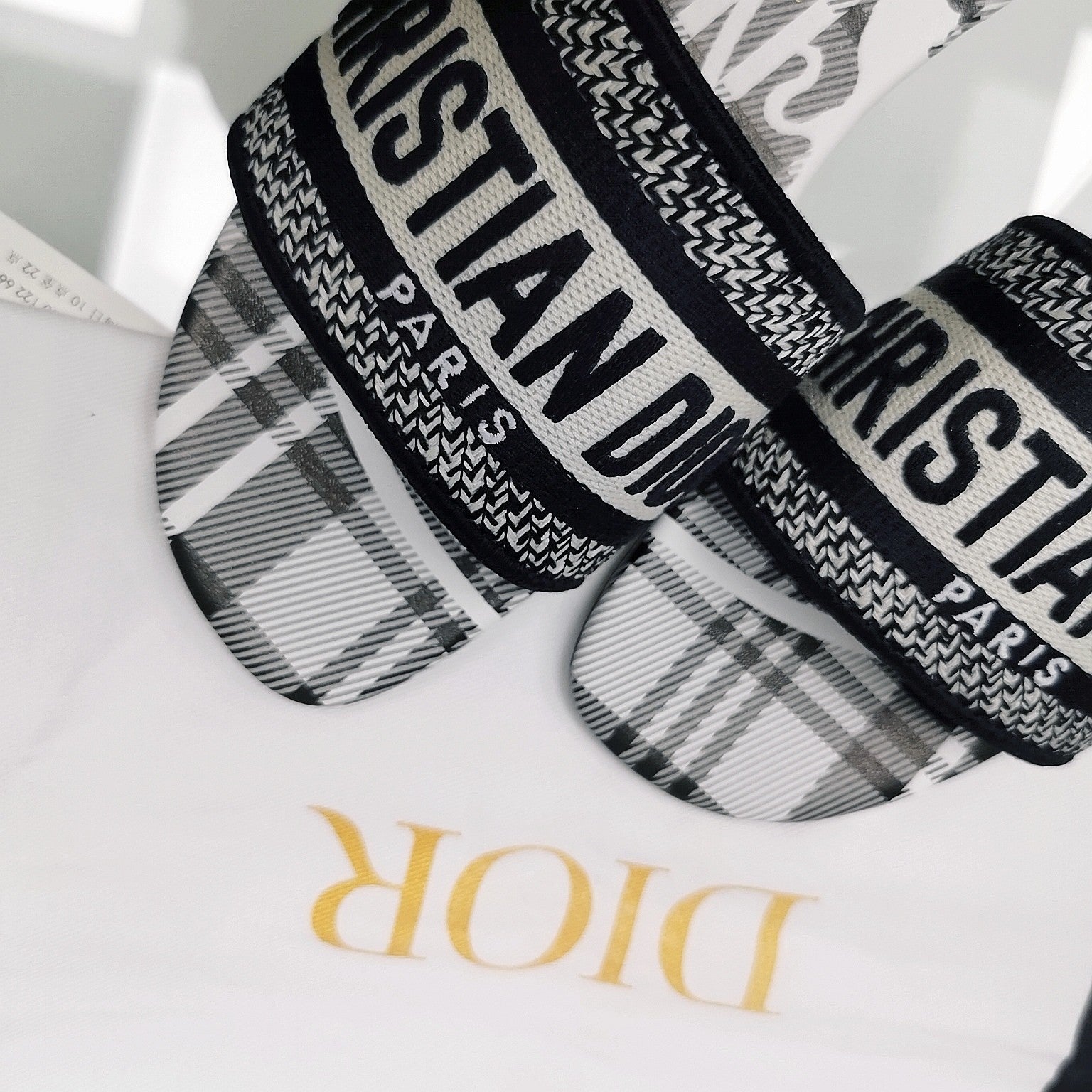 DIOR CD Mule Dway Slide 10mm Multi-motifs Style 31