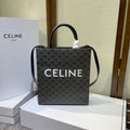 CELINE TRIOMPHE  32 BLACK IN PATTERN CALFSKIN