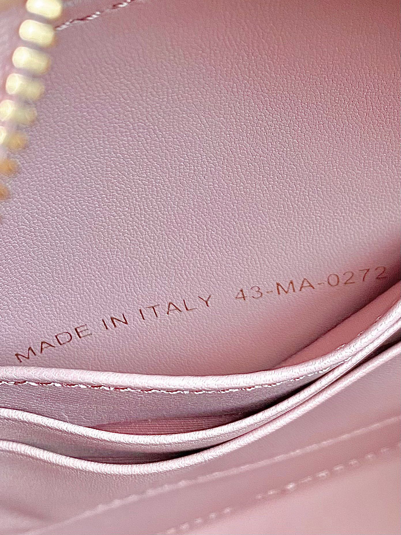 DIOR CARO 18 CAMERA BAG IN LIGHT PINK CALFSKIN