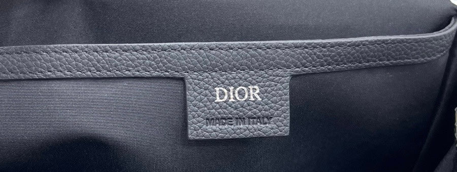 DIOR MEDIUM BACKPACK 38 IN BLACK OBLIQUE MIRAGE CALFSKIN