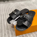 HERMES GABRIEL SANDAL BLACK CALFSKIN