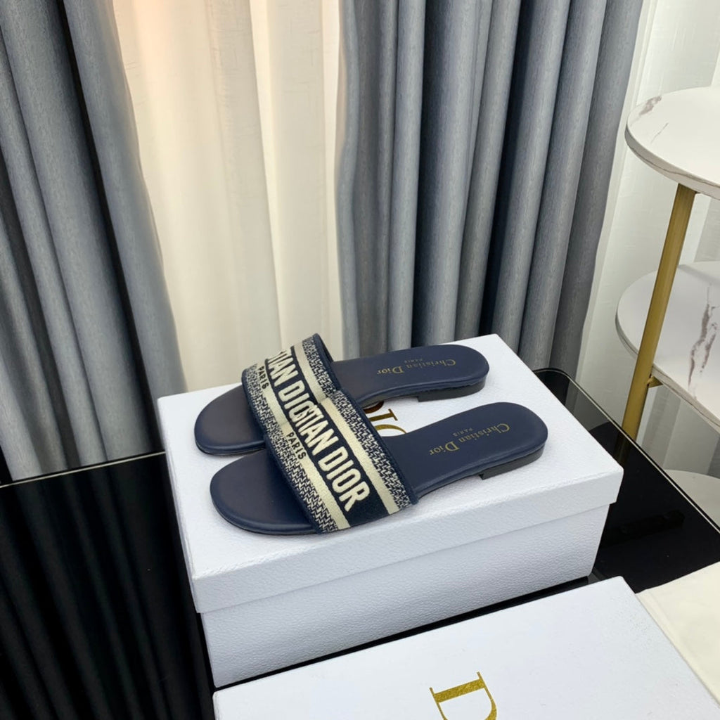 DIOR CD Mule Dway Slide 10mm Multi-motifs Style 41