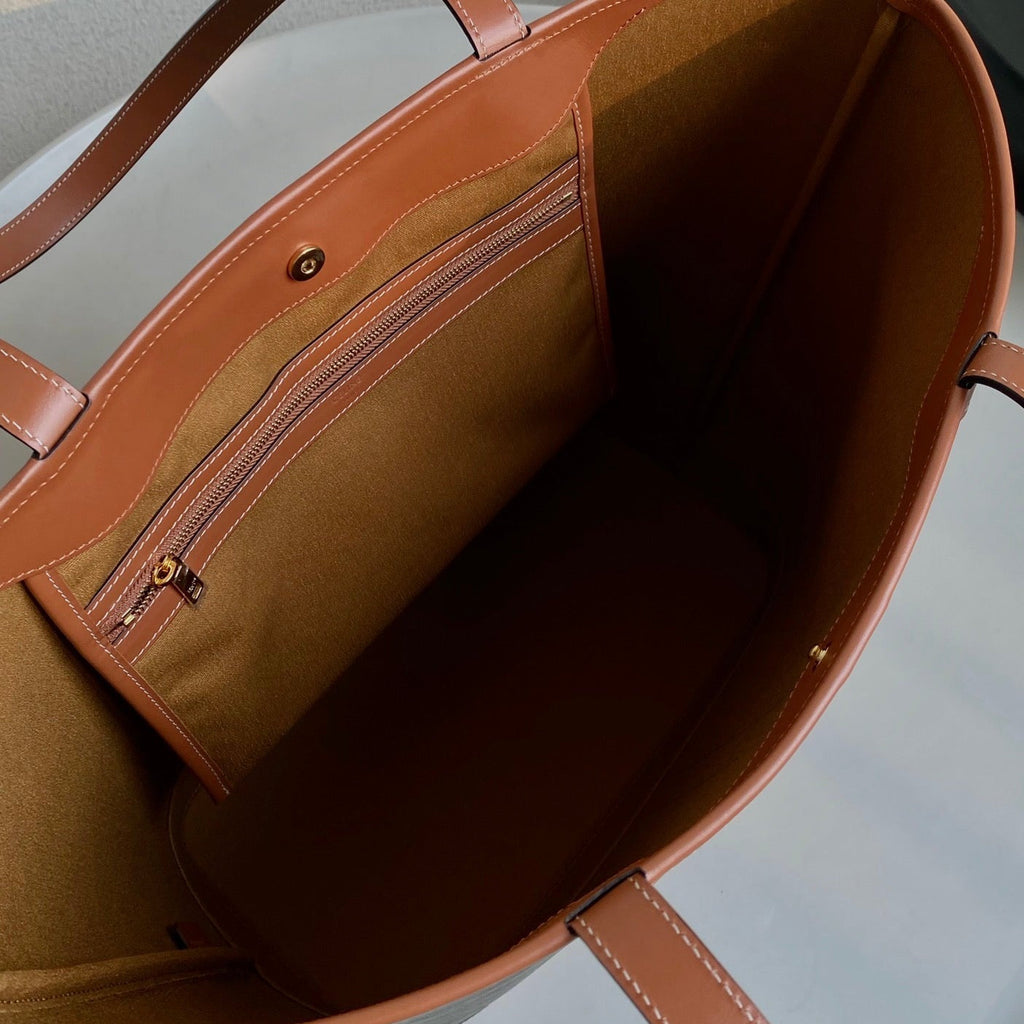 CELINE TRIOMPHE 26 TAN  CALFSKIN