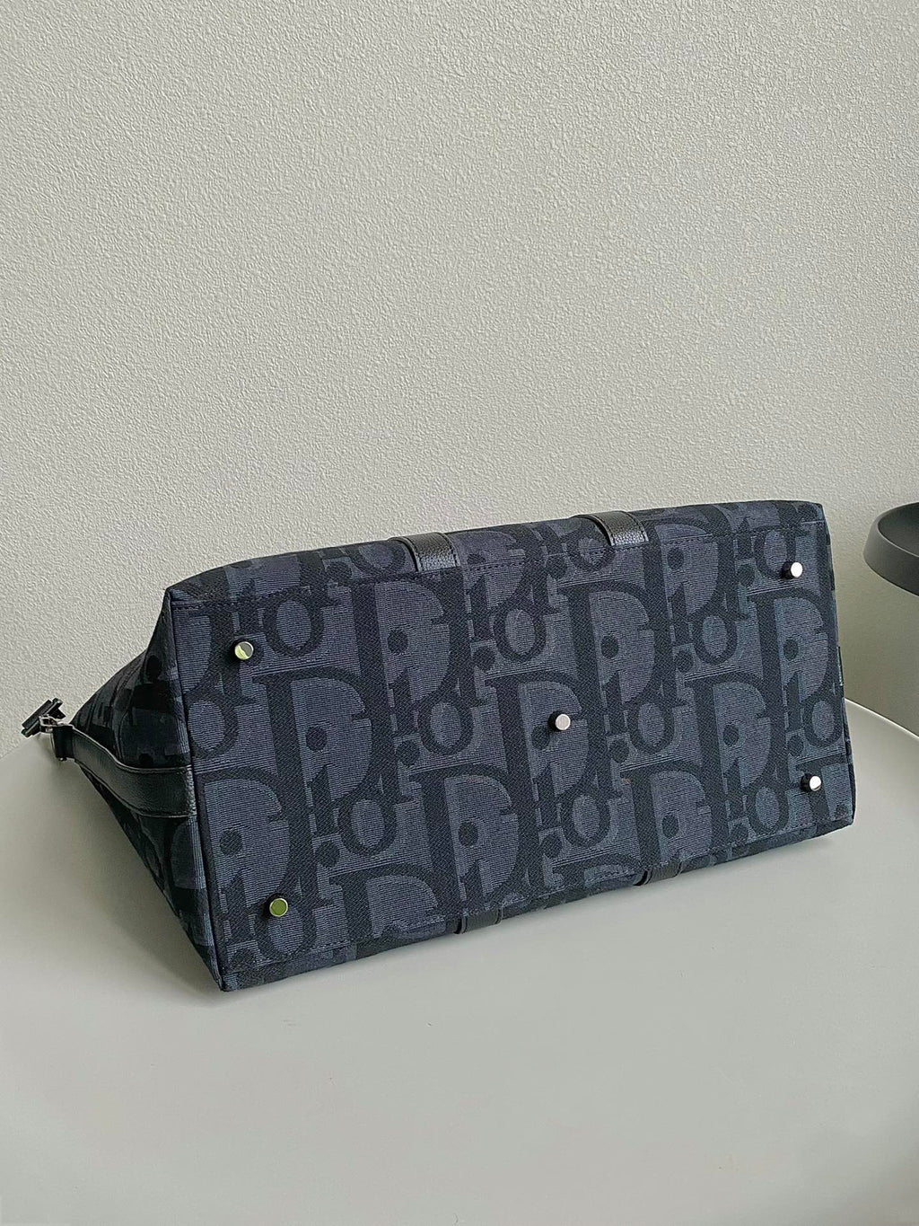 DIOR WEEKENDER 40 IN BLACK MAXI OBLIQUE JACQUARD