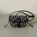 DIOR BOBBY EAST-WEST BAG 17 IN BLACK OBLIQUE JACQUARD