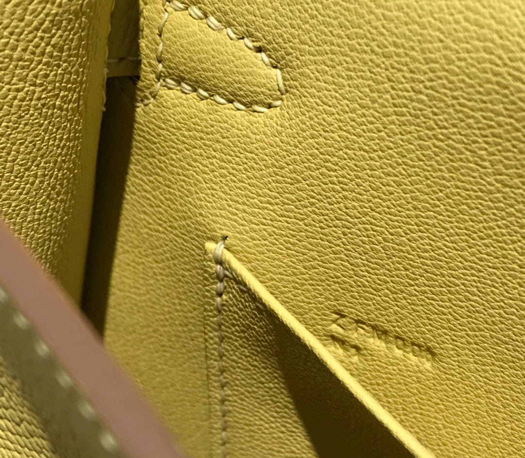 HERMES KELLY MINI 20 YELLOW EPSOM GOLD HARDWARE