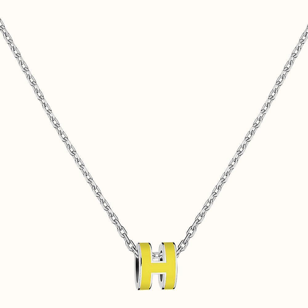 18K Mini Pop Hermes Yellow Necklace