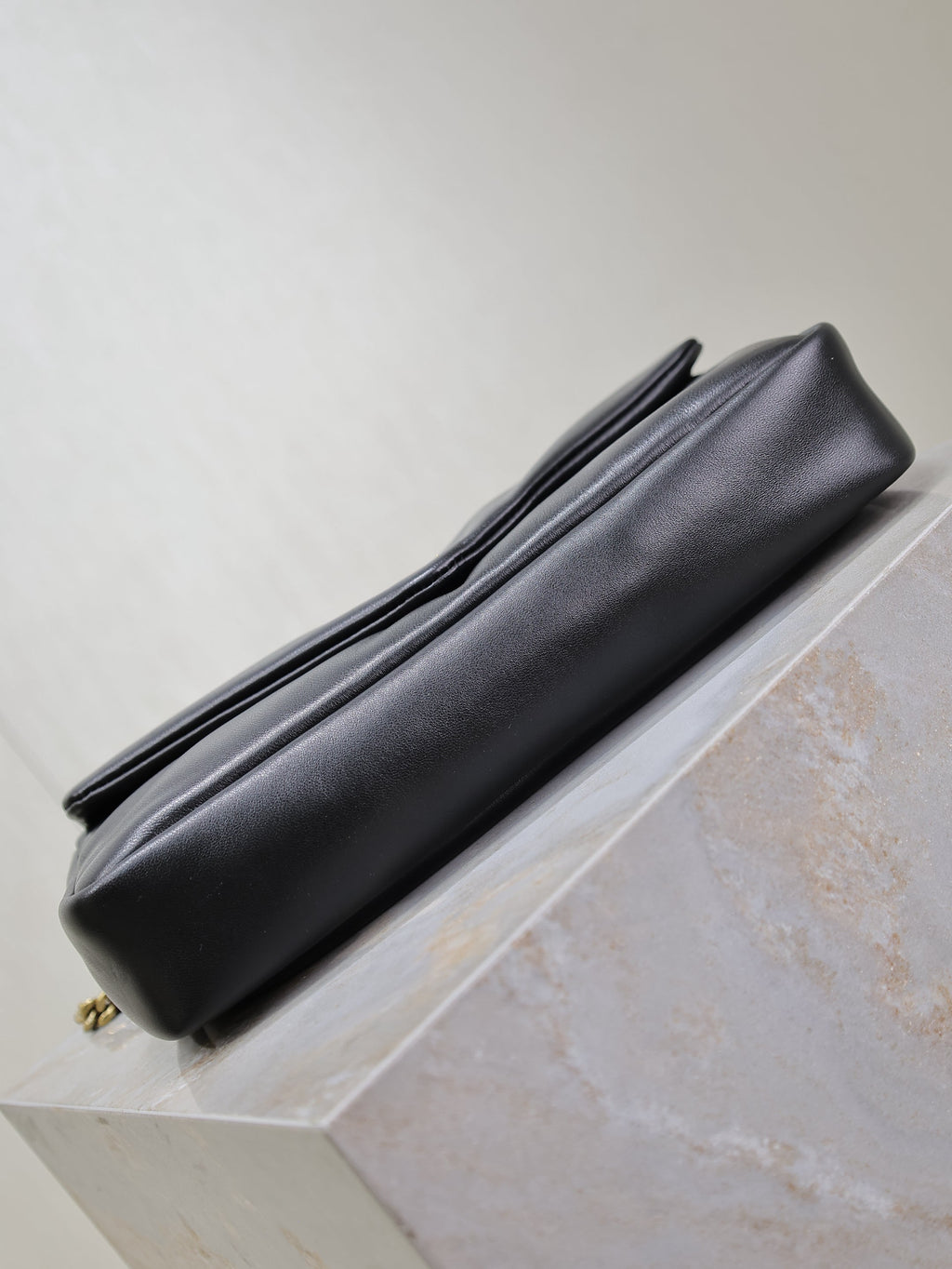 YSL 25S CALYPSO HANDBAG 26 IN BLACK LAMBSKIN GOLD HARDWARE