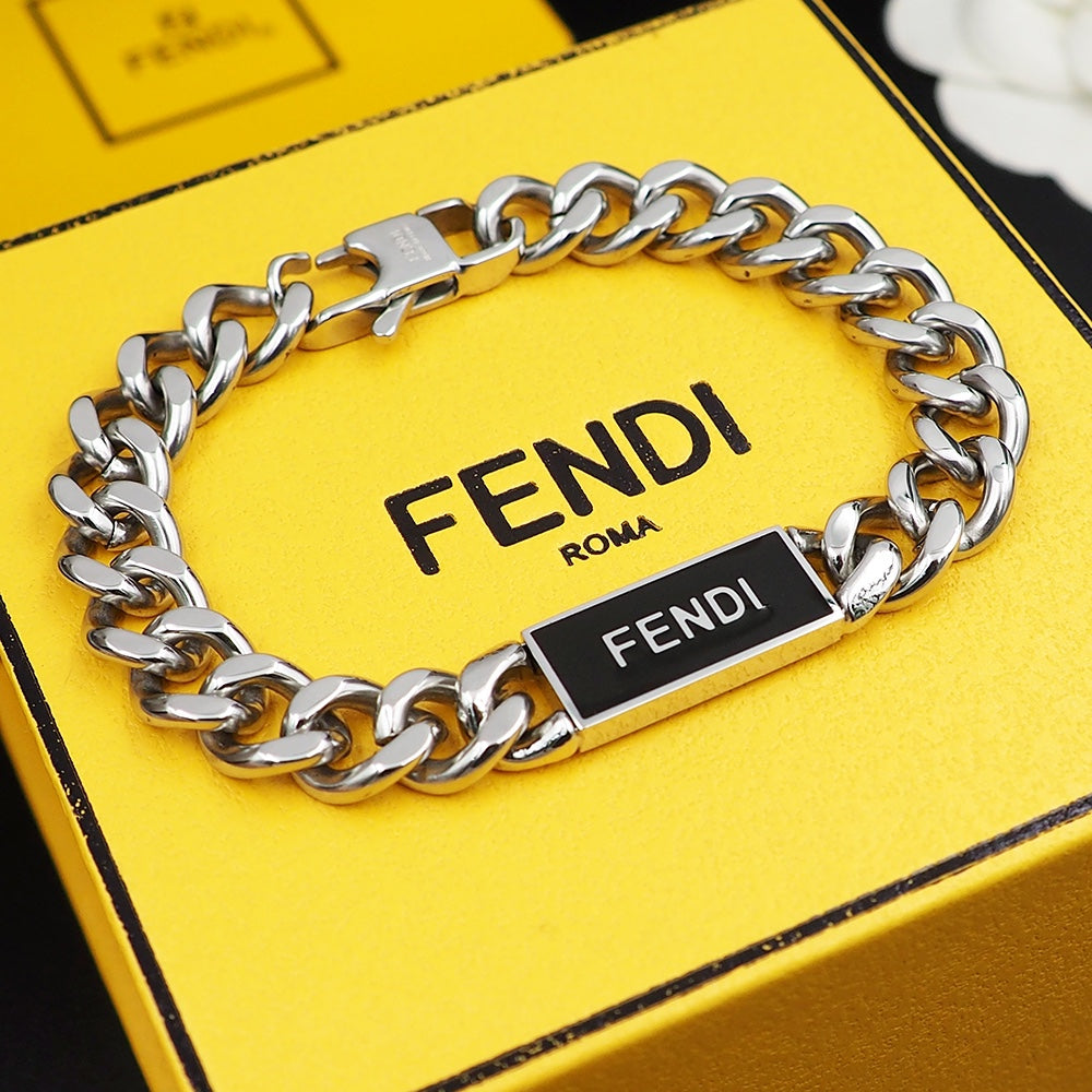 18K Fendi Chain Bracelet