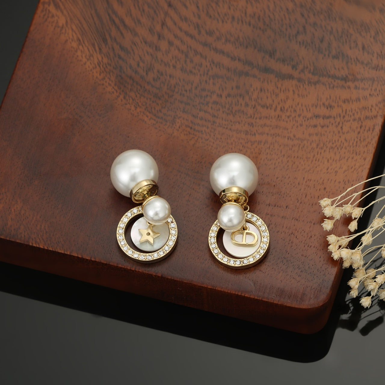 18K Dior Tribales Pearl Earrings