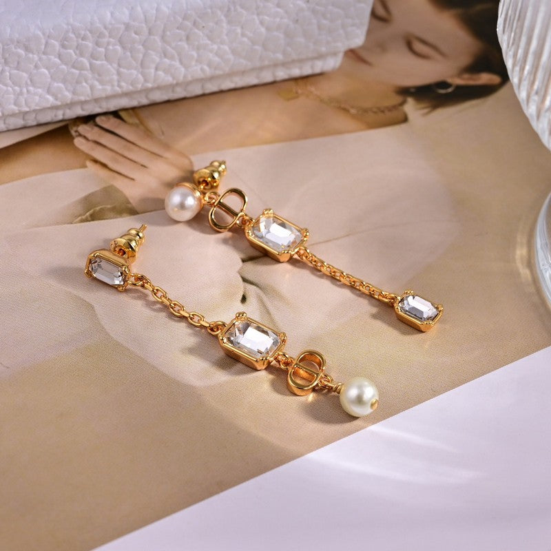 18K Dior Tribales Crystal Earrings