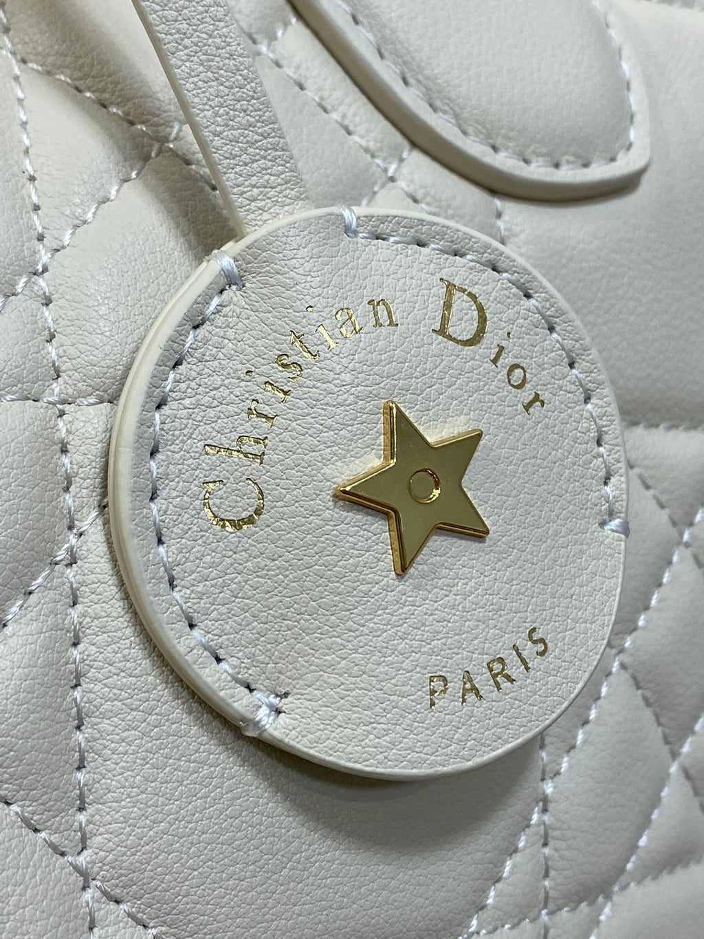 DIOR GROOVE 25 BAG IN WHITE CREAM LAMBSKIN