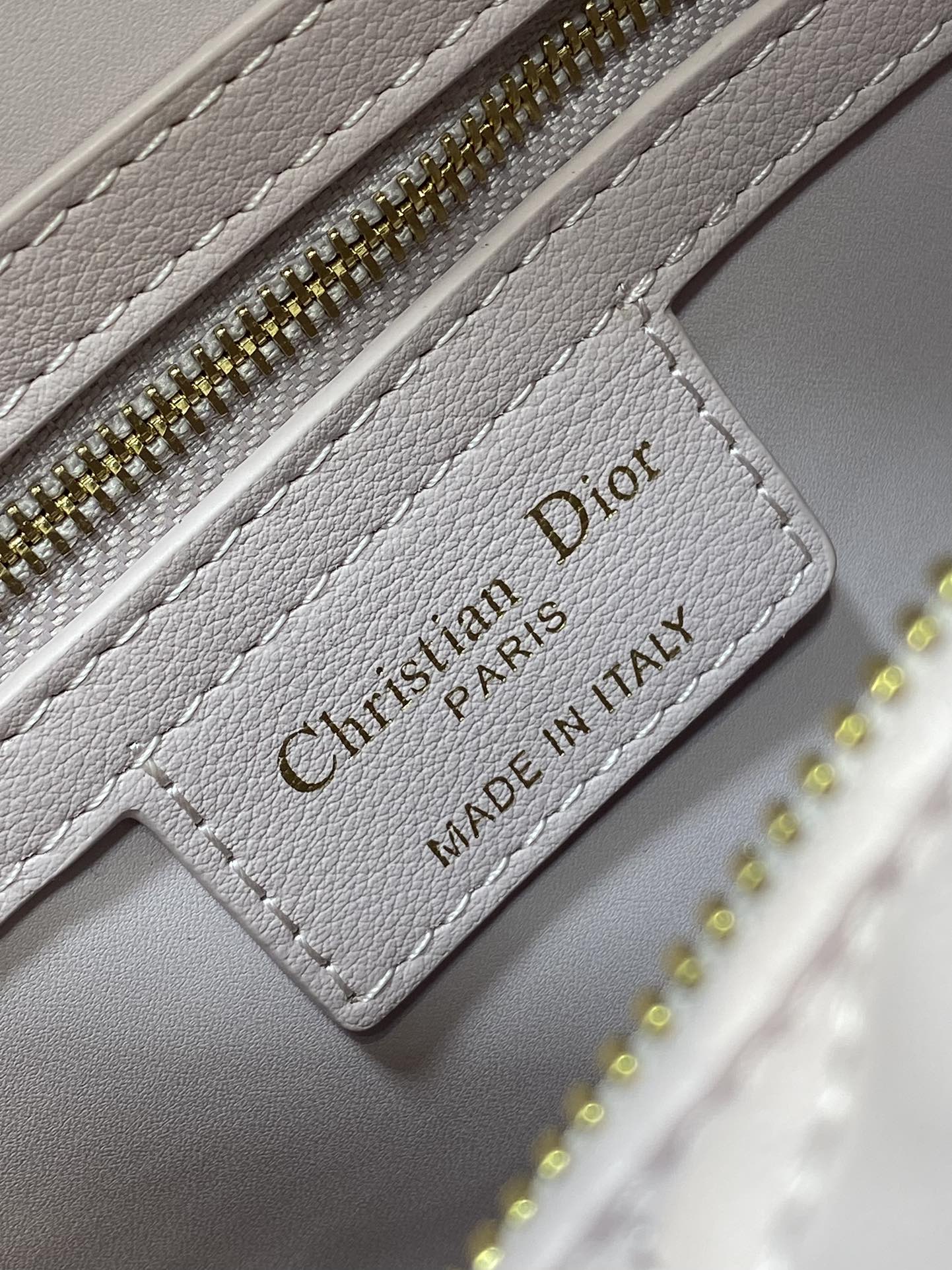 DIOR GROOVE 25 BAG IN LIGHT PINK LAMBSKIN