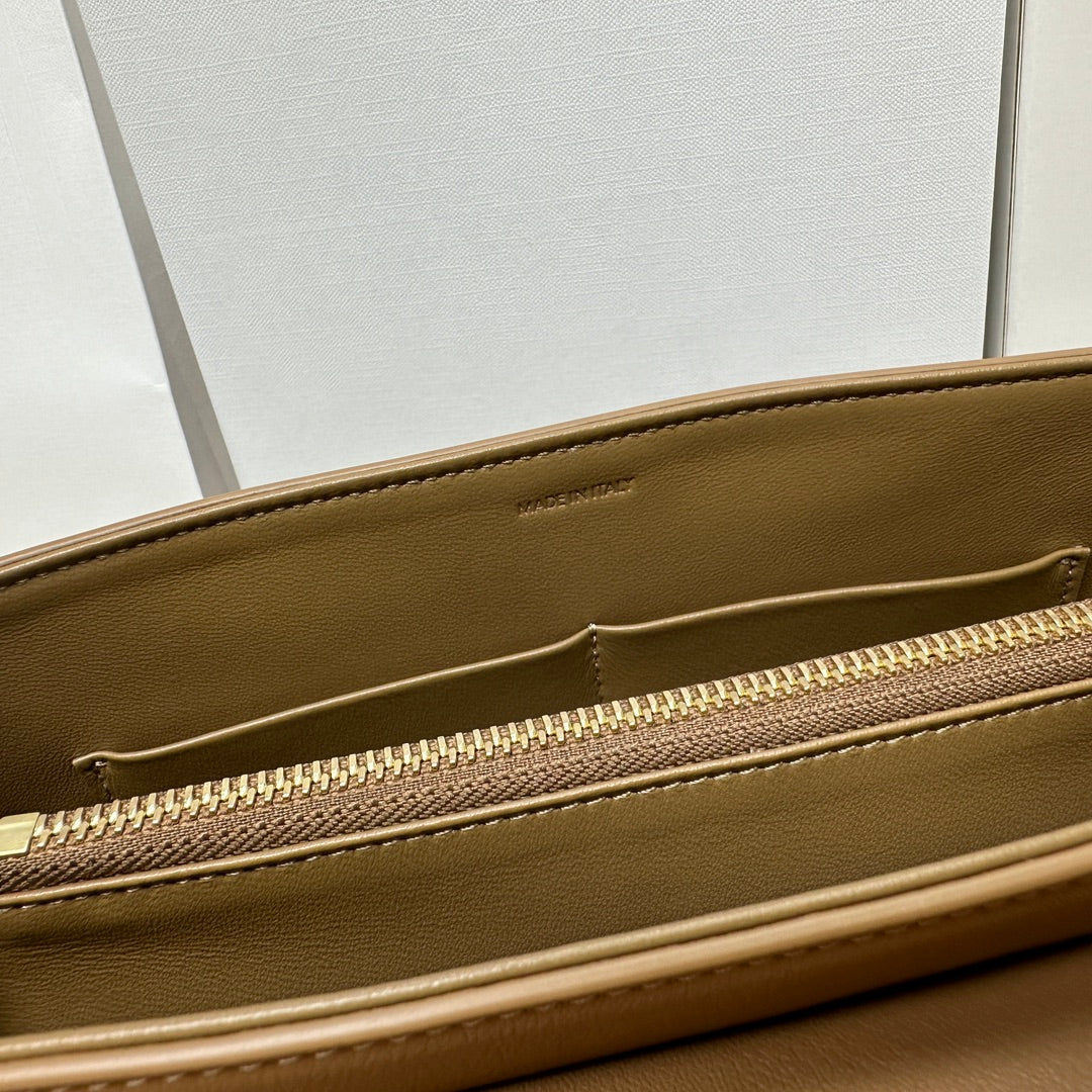 CELINE NINO TEEN MEDIUM 25 BAG IN CHOCOLATE BROWN SOLF CALFSKIN