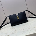 CELINE 16 STRAP POCHETTE 18 IN BLACK SUPPLE CALFSKIN GOLD HARDWARE