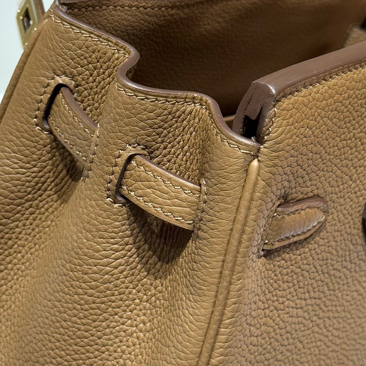 HERMES 25S  BIRKIN 25 IN DARK BROWN CALFSKIN GOLD HARDWARE