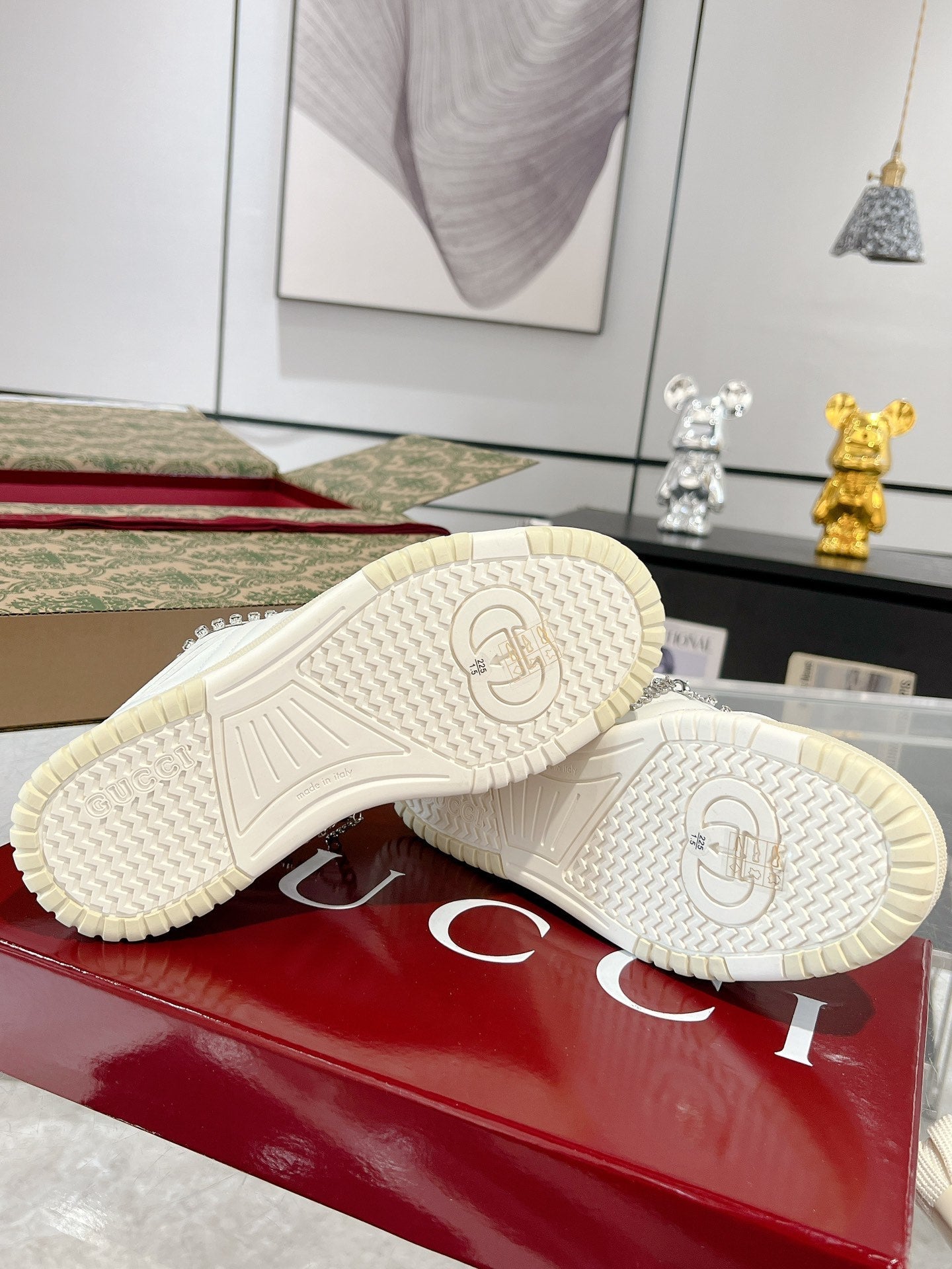 GUCCI RE-WEB SNEAKER FOR COUPLE WHITE