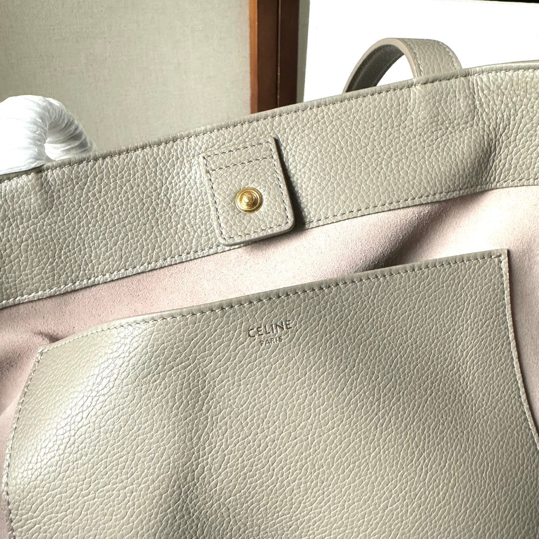 CELINE MEDIUM CABAS ANAÏS CUIR TRIOMPHE 54 IN NOMAD GRAINED CALFSKIN