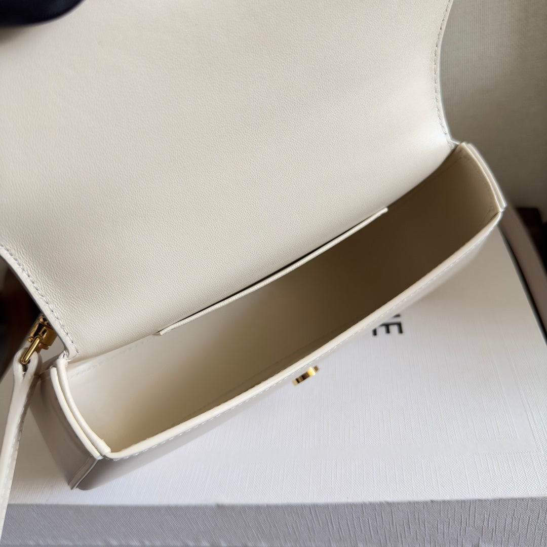 CELINE TEEN LOLA 20 IN WHITE CALFSKIN GOLD HARDWARE