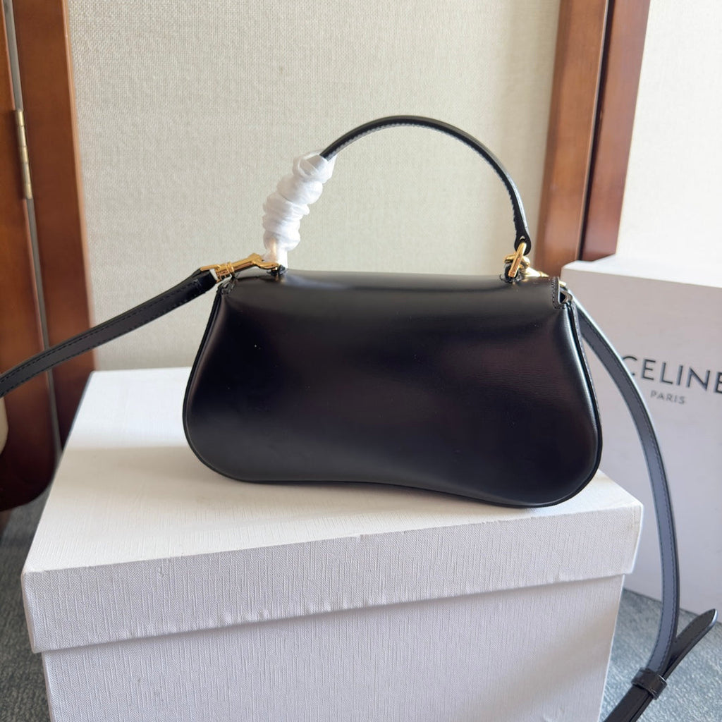 CELINE TEEN LOLA 20 IN BLACK CALFSKIN GOLD HARDWARE