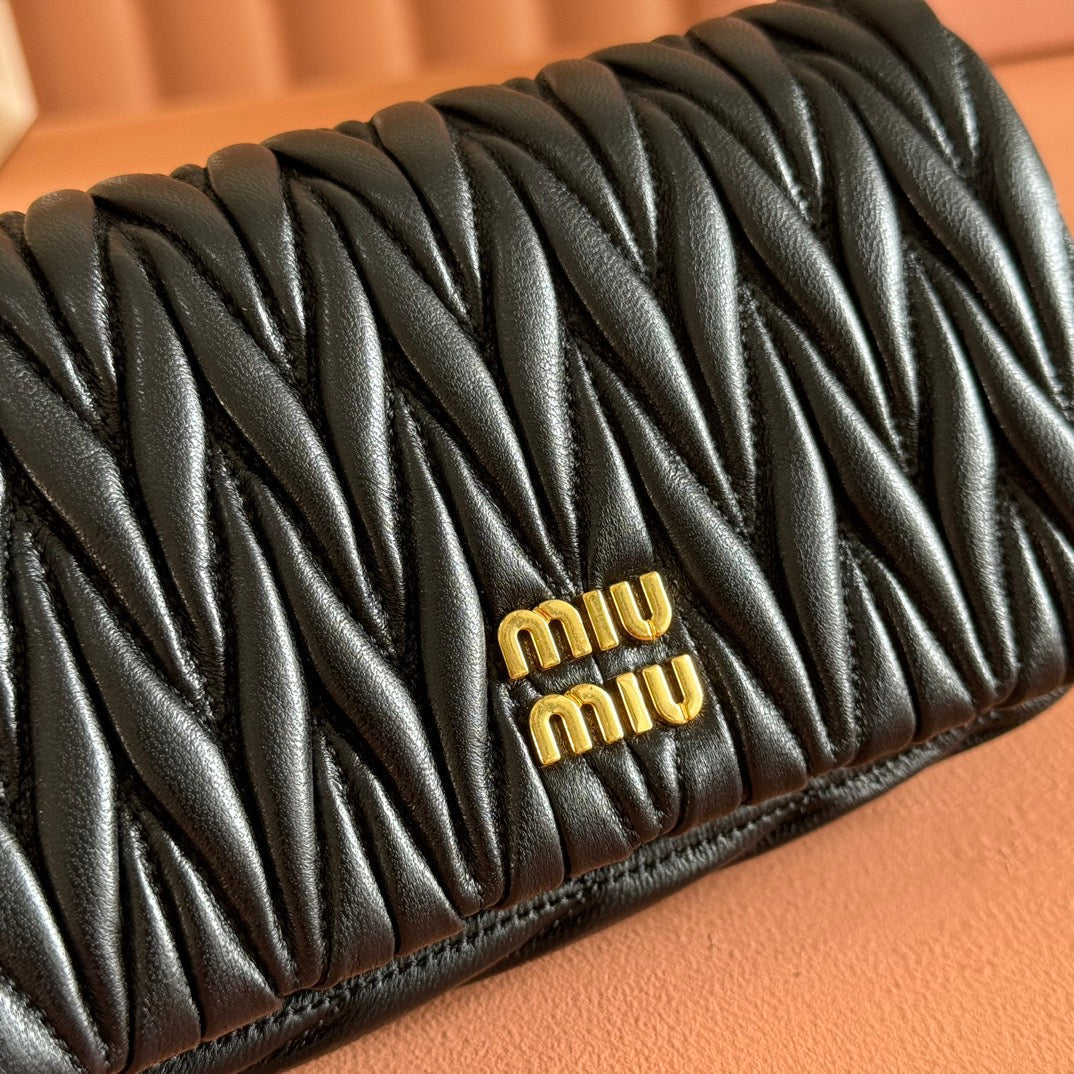 MATELASSé NAPPA LEATHER MINI BAG 18 BLACK