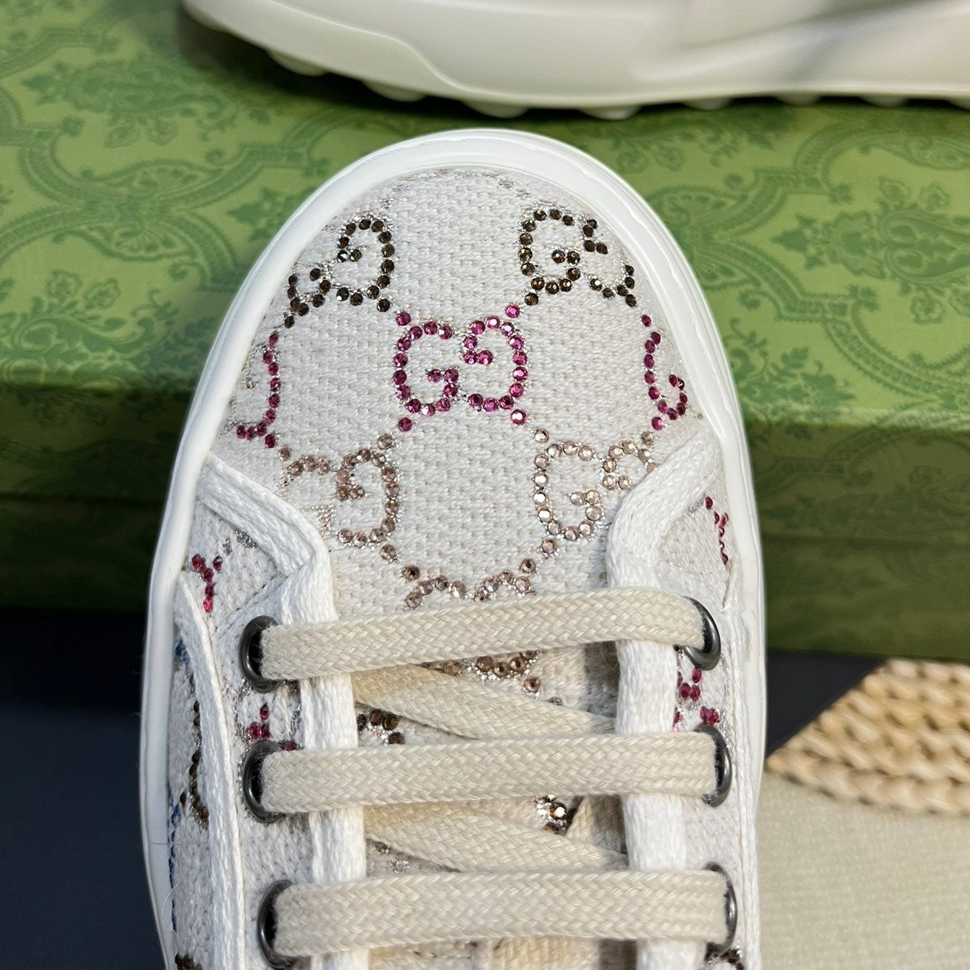GUCCI Sneaker Tennis 1977 Trainer Beige Caro