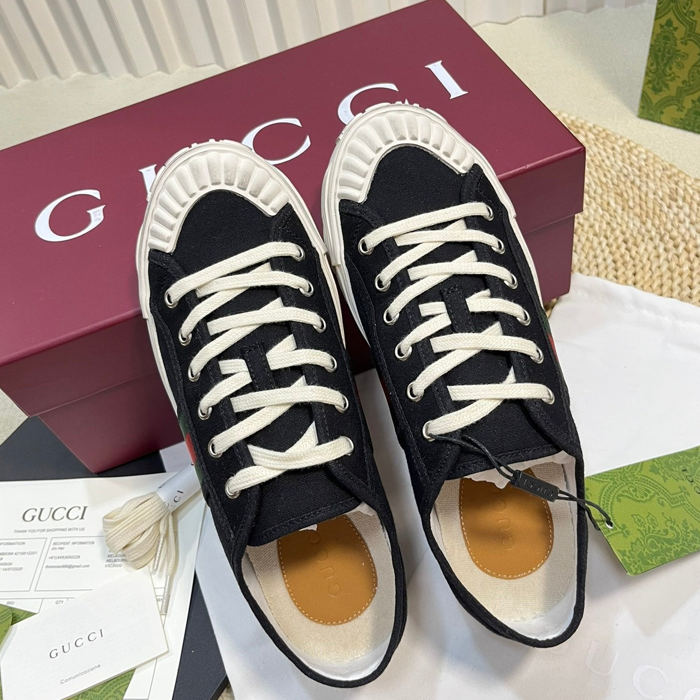 GUCCI Ace signature Sneaker Black