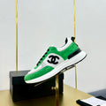 CHANEL CLASSIC TRAINER IN GREEN MIX WHITE MERCERIZED VELVET