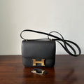 HERMES CONSTANCE 18 BLACK EPSOM GOLD HARDWARE WITH MIRROR