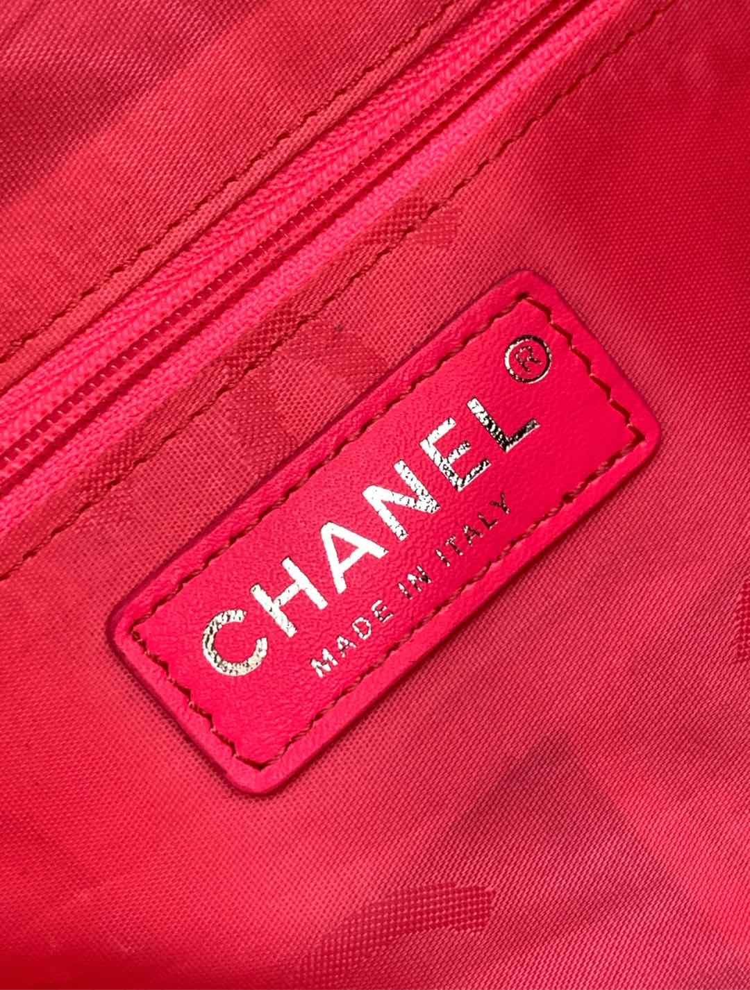 CHANEL CAMBON LARGE FLAP 25S 33 CM IN BLACK CALFSKIN WITH LOGO